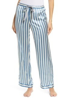 Morgan Lane Chantal Silk Pajama Pants in Periwinkle at Nordstrom