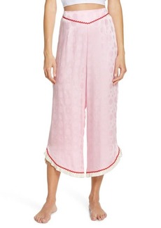 Morgan Lane Margo Ruffle Trim Pajama Pants in Plump Pink at Nordstrom
