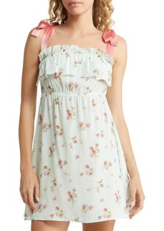 Morgan Lane Rosemarie Floral Nightgown in Pistachio at Nordstrom