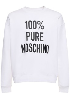 100% Pure Moschino Cotton Sweatshirt