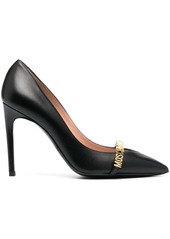 Moschino 100mm logo-lettering pumps