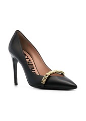 Moschino 100mm logo-lettering pumps