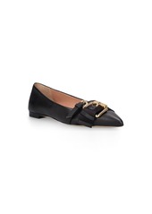 Moschino 10mm Leather Ballerina Flats