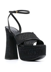 Moschino 140mm logo-jacquard sandals