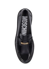 25mm Moschino College Leather Loafers