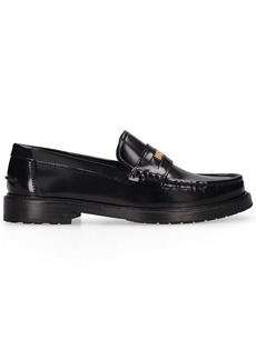 25mm Moschino College Leather Loafers