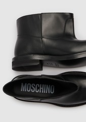 Moschino 40mm Leather Flared Boots