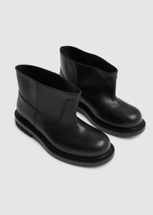 Moschino 40mm Leather Flared Boots