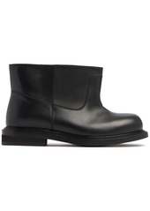 Moschino 40mm Leather Flared Boots