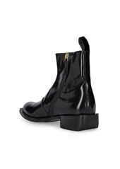 Moschino 40mm Texas Brushed Leather Boots