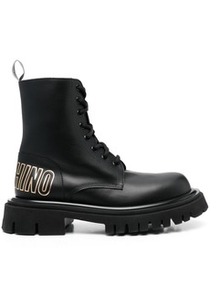 Moschino 45mm logo-print ankle boots