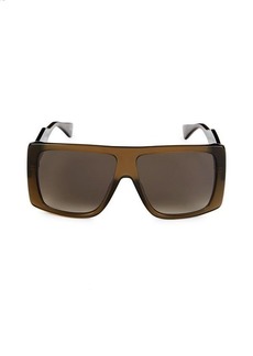 Moschino 59MM Rectangle Logo Sunglasses