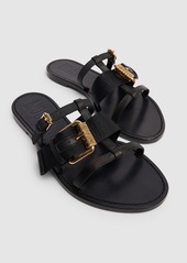 Moschino 5mm Leather Flat Sandals