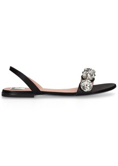 Moschino 5mm Satin Flat Sandals