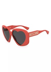 Moschino 61MM Heart Sunglasses