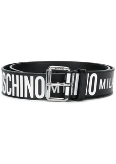 Moschino all-over logo belt