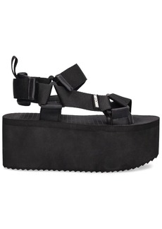 Moschino 80mm Nylon Platform Sandals