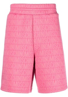 Moschino all-over debossed logo shorts