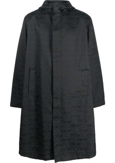Moschino all-over logo print raincoat