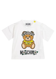 Moschino Baby logo stretch-cotton T-shirt