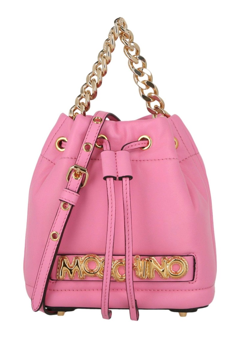 Moschino Balloon Lettering Bucket Bag