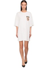 Moschino Bear Printed Cotton Jersey T-shirt Dress