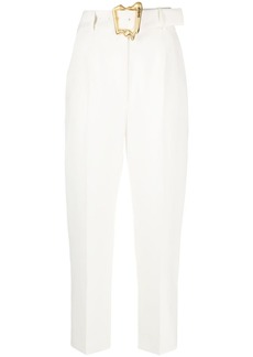 Moschino belted-waist tailored trousers