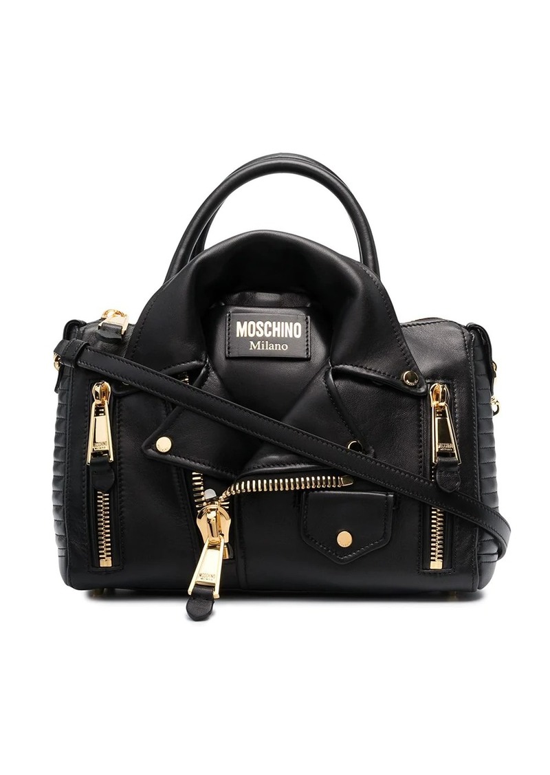 moschino biker jacket bag