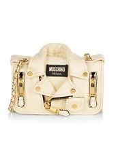 Moschino Biker Jacket Leather Wallet-On-Chain