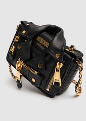 Moschino Biker Leather Shoulder Bag