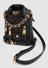 Moschino Biker Nappa Leather Backpack