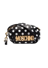 Moschino black and white Polka-Dot Belt Bag