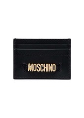 Moschino embellished-logo cardholder