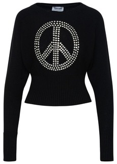 Moschino Black virgin wool blend sweater
