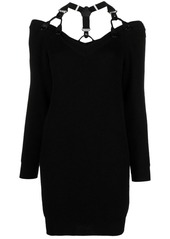 Moschino braces-detail knitted dress