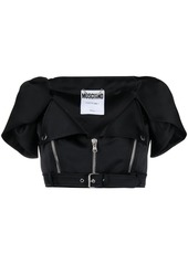 Moschino buckle-detail cropped jacket