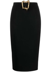 Moschino buckle-detail skirt