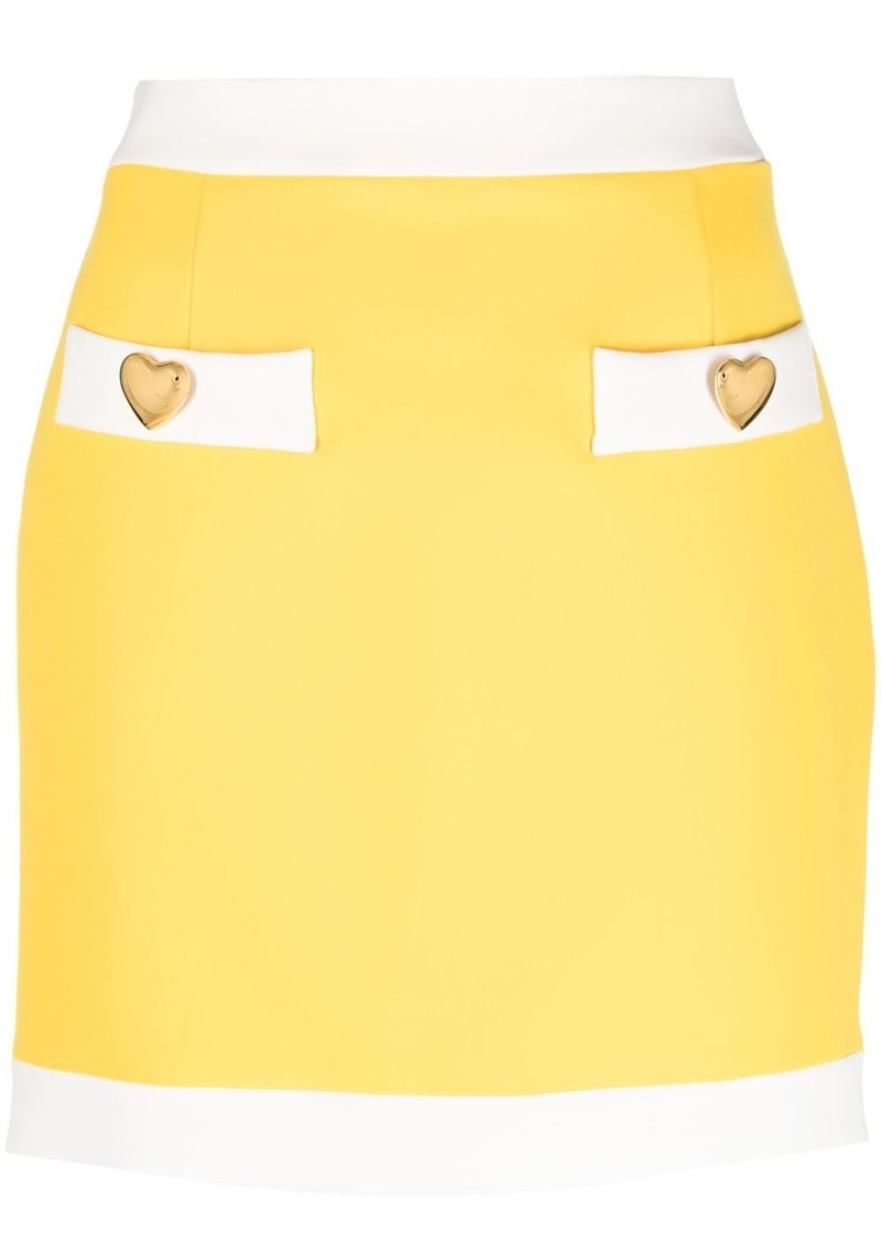 Moschino button-detail miniskirt