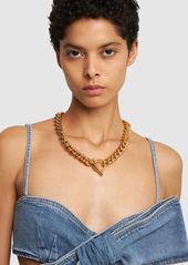 Moschino Chain Collar Necklace