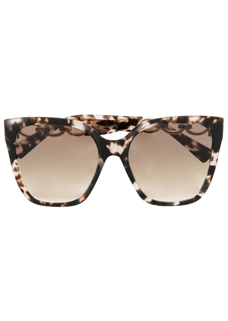 Moschino chain-link oversize sunglasses