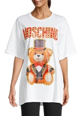 Moschino Circus Bear Graphic Oversized T-Shirt