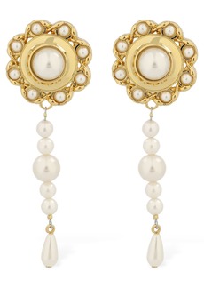 Moschino Cloud Handle & Padlock Drop Earrings