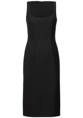 Moschino Compact Wool Midi Dress