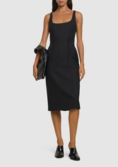 Moschino Compact Wool Midi Dress