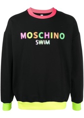Moschino contrast collar sweatshirt