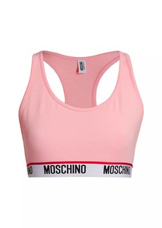 Moschino Core Logo-Hem Sports Bra