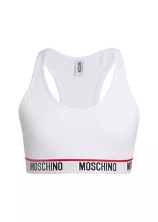 Moschino Core Logo Tape Sports Bra