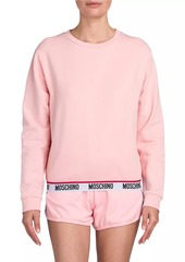 Moschino Cotton-Blend Logo Sweatshirt