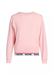 Moschino Cotton-Blend Logo Sweatshirt