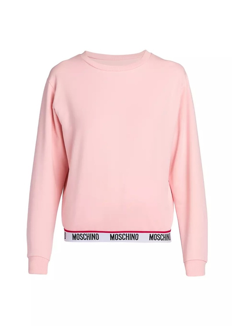 Moschino Cotton-Blend Logo Sweatshirt